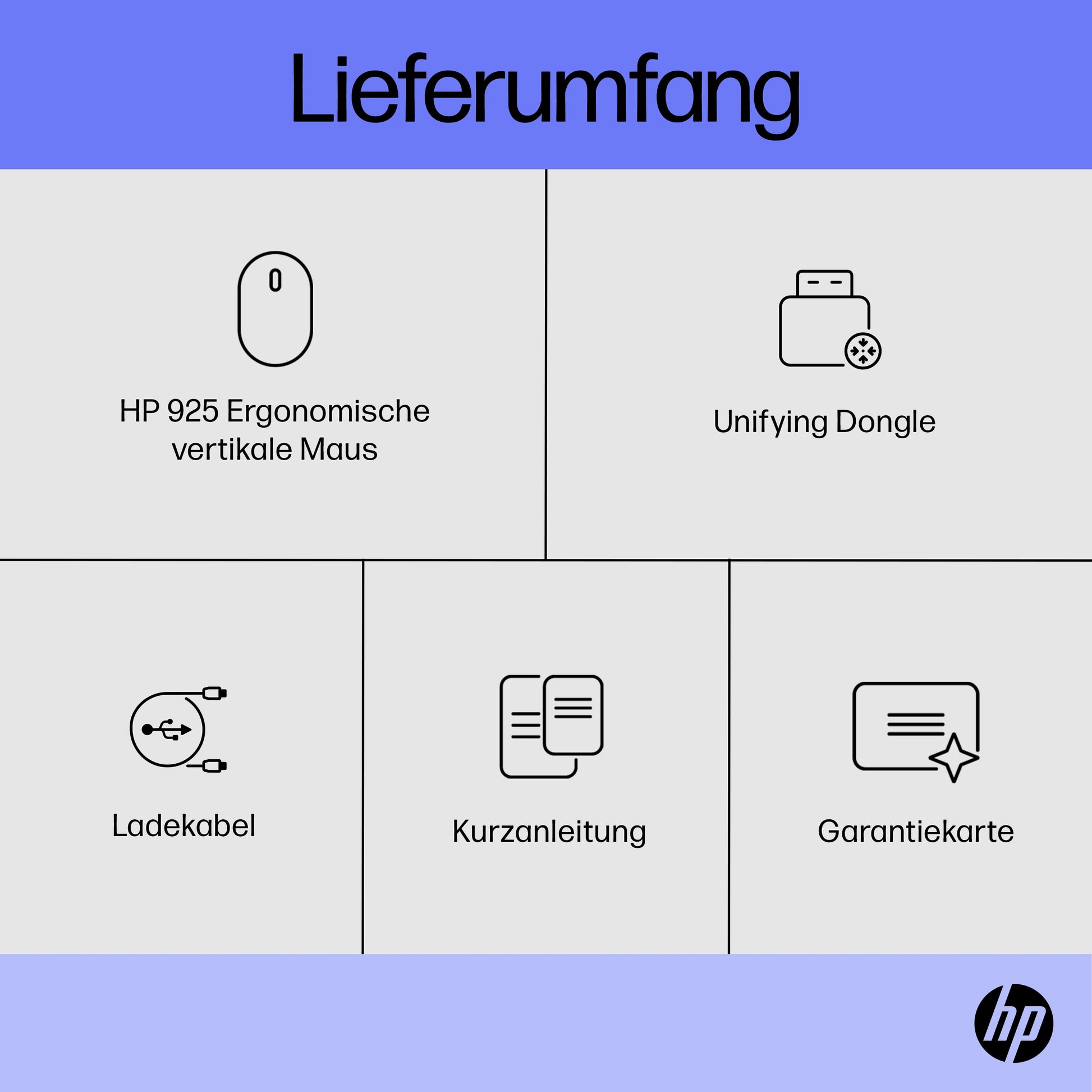 HP 920 Ergonomische Maus – kabellos