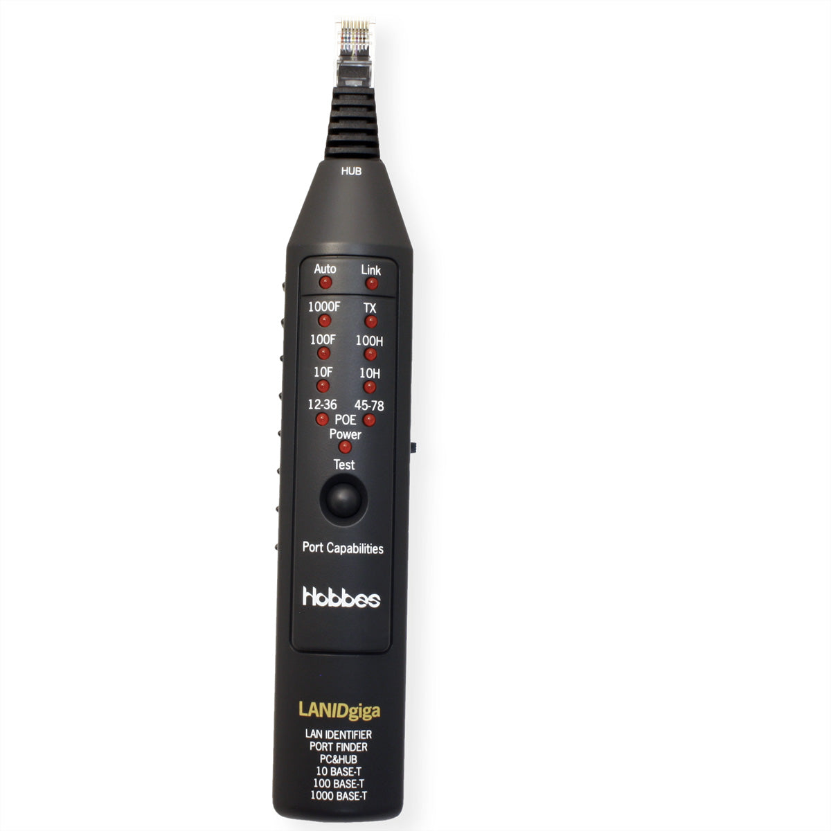 HOBBES LAN ID Giga – Netzwerk-Kabeltester – RJ45, PoE, LED-Anzeige