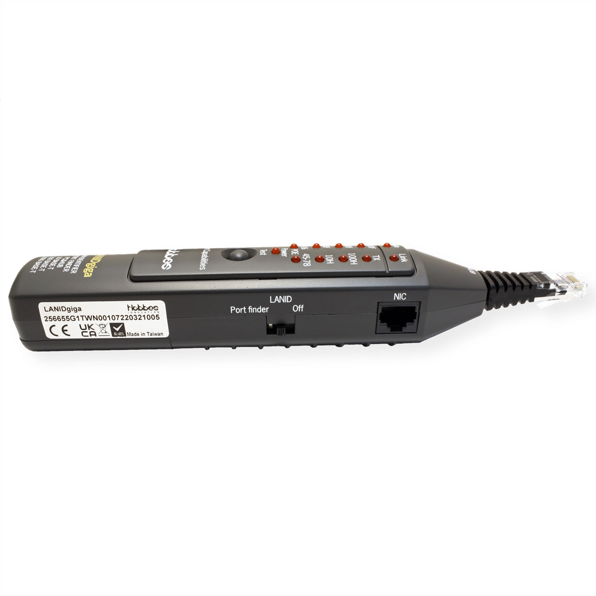 HOBBES LAN ID Giga – Netzwerk-Kabeltester – RJ45, PoE, LED-Anzeige