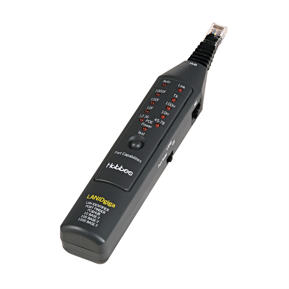 HOBBES LAN ID Giga – Netzwerk-Kabeltester – RJ45, PoE, LED-Anzeige