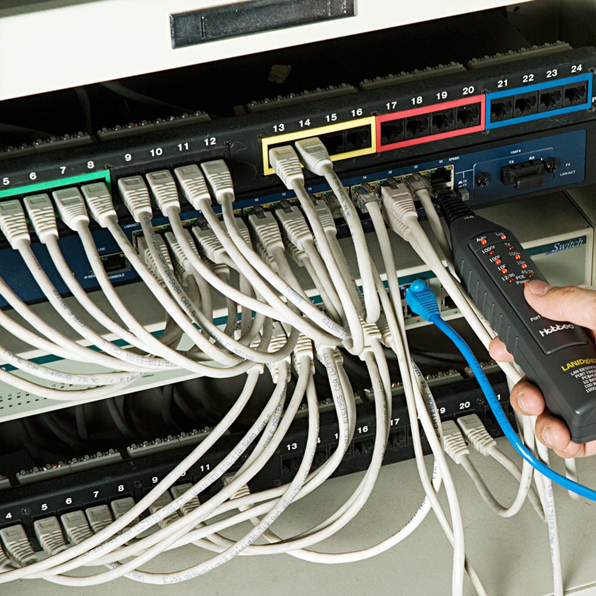 HOBBES LAN ID Giga – Netzwerk-Kabeltester – RJ45, PoE, LED-Anzeige