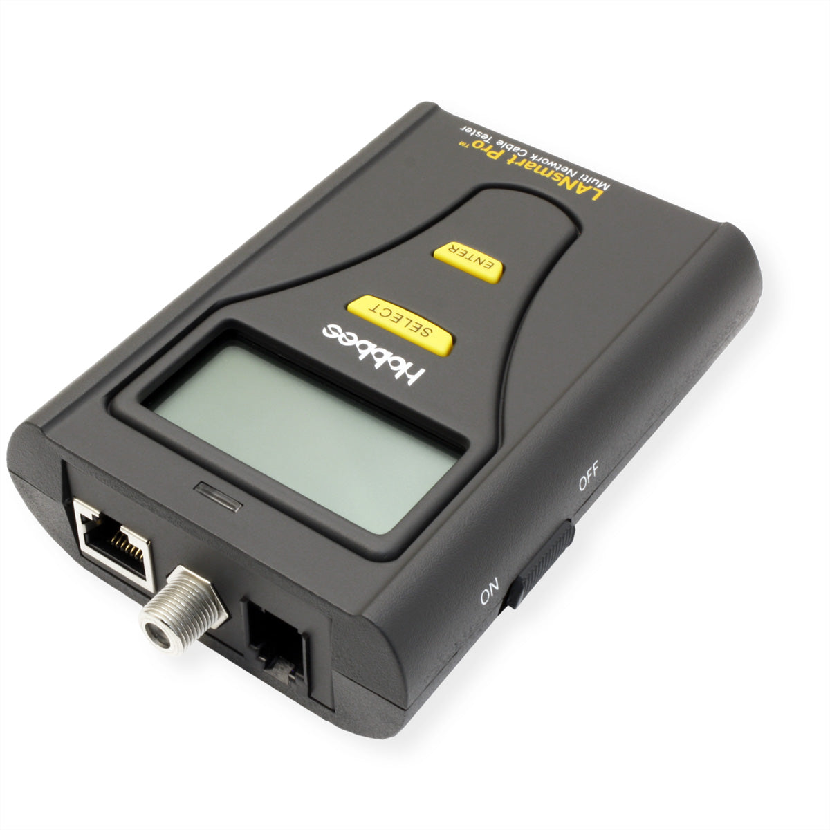 HOBBES LANsmart Pro & SmartProbe Kit – Netzwerk-Kabeltester – RJ45/RJ11/Coax, LCD – für Cat5–Cat7