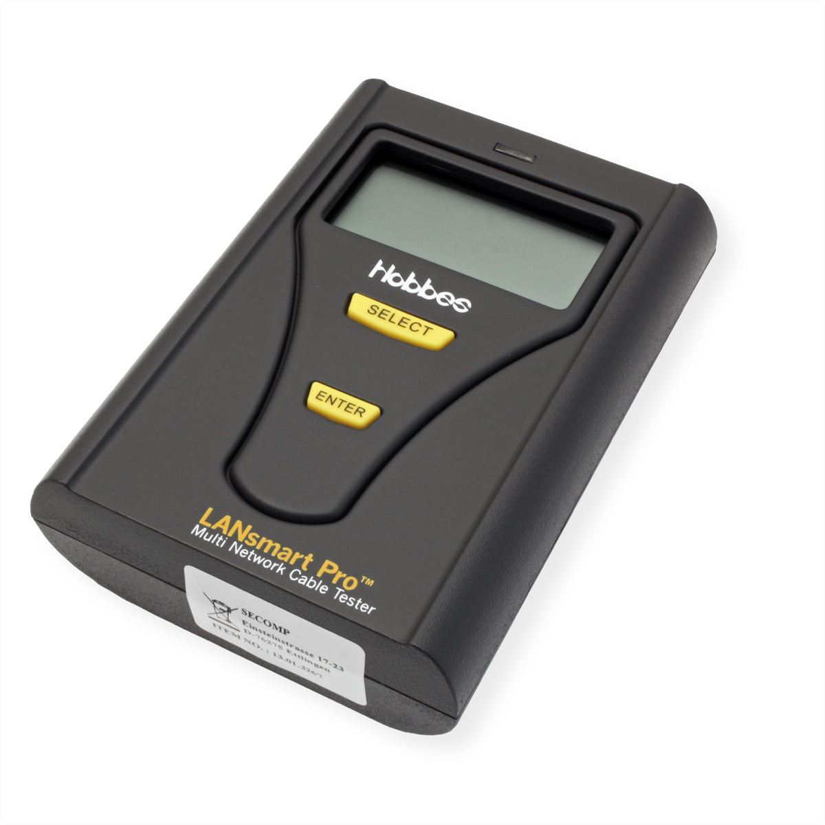 HOBBES LANsmart Pro – Netzwerkkabel-Tester – RJ45/RJ11, Koax/Telefonkabel, LCD, für Cat5/Cat5e/Cat6