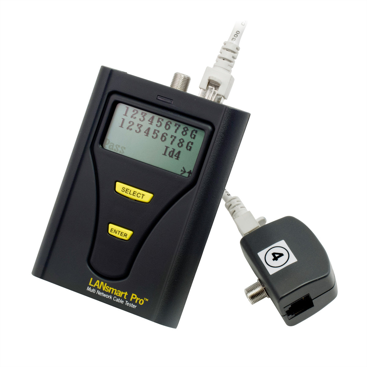 HOBBES LANsmart Pro – Netzwerkkabel-Tester – RJ45/RJ11, Koax/Telefonkabel, LCD, für Cat5/Cat5e/Cat6