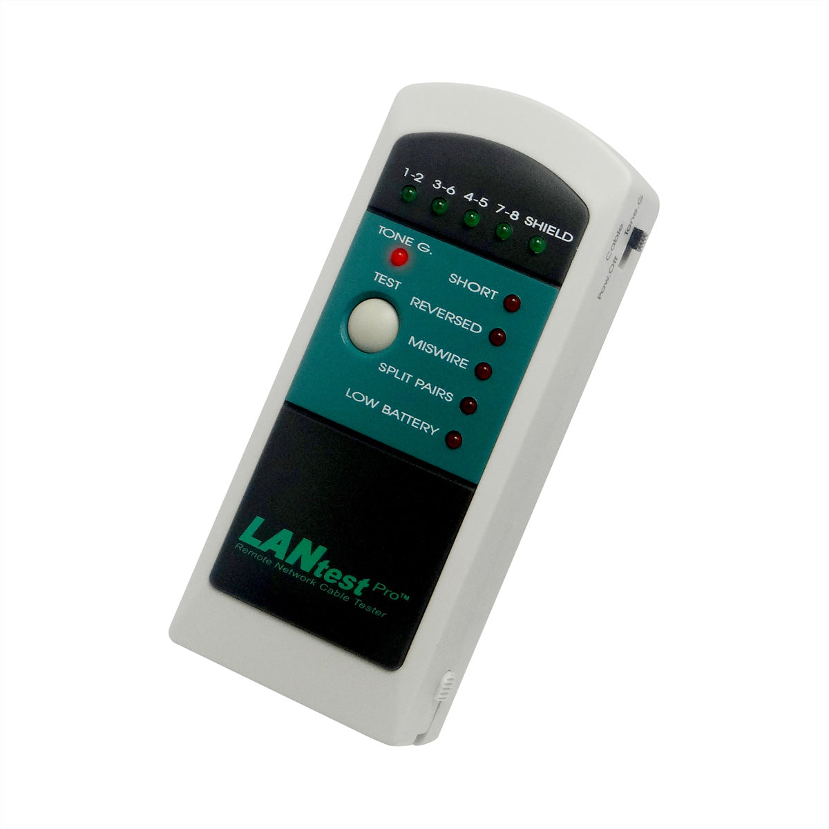 HOBBES LANtest Pro – Netzwerk-Kabeltester – RJ45, inkl. 4 Remote-Einheiten, LED-Anzeige