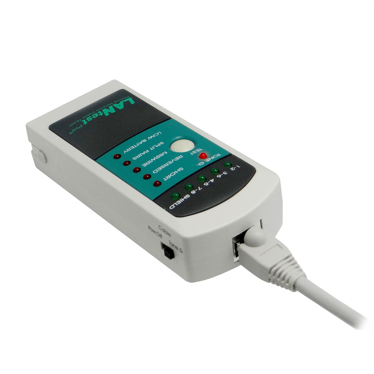 HOBBES LANtest Pro – Netzwerk-Kabeltester – RJ45, inkl. 4 Remote-Einheiten, LED-Anzeige