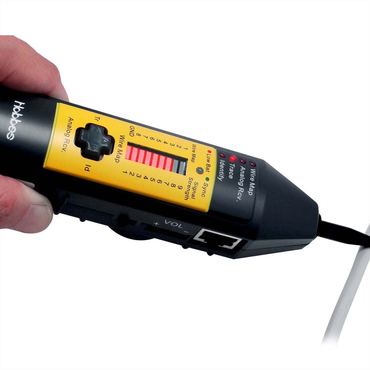HOBBES SMART – Netzwerk-Kabeltester – RJ45, PoE, LED-Anzeige, für IEEE 802.3af