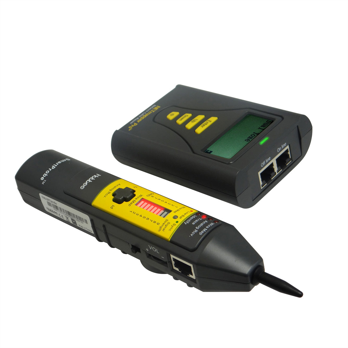 HOBBES NETmapper Pro – Netzwerk-Kabeltester – RJ45, PoE, LCD