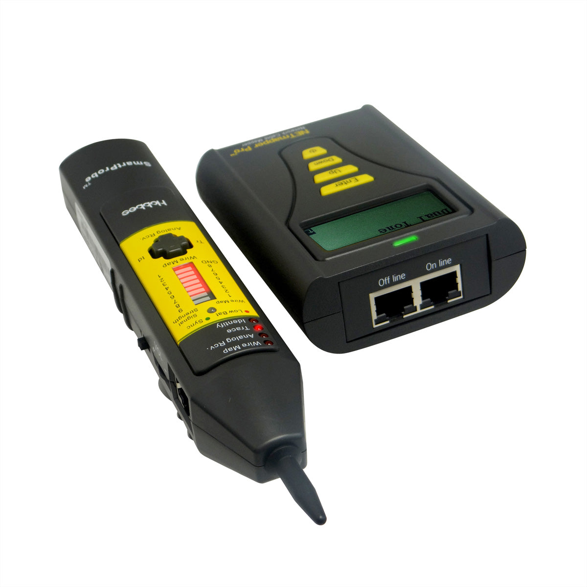HOBBES NETmapper Pro – Netzwerk-Kabeltester – RJ45, PoE, LCD