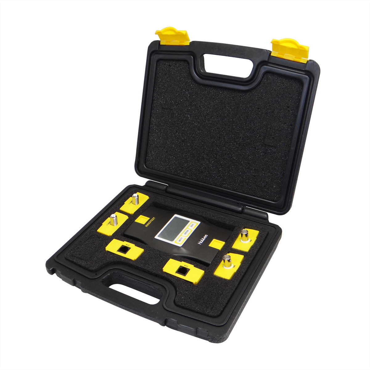 HOBBES INNOTEST – Netzwerk-Kabeltester – RJ45/RJ11/F/BNC, LCD-Anzeige, modular, für RJ45/RJ11/F/BNC-Kabel