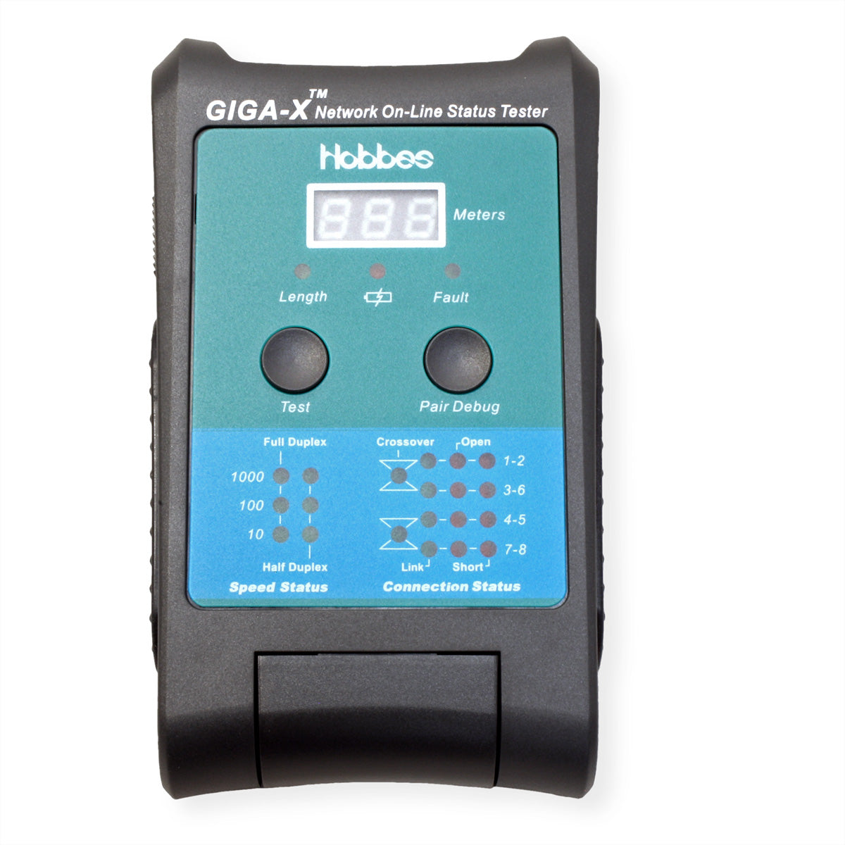 HOBBES GIGA-X – Netzwerk-Kabeltester – RJ45, 10/100/1000BASE-T, LED-Anzeige