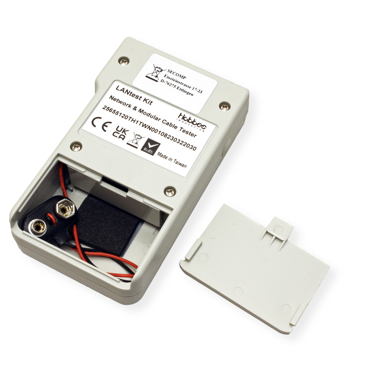 HOBBES LANtest Multinetwork – Netzwerk-Kabeltester – RJ45/BNC, LED-Anzeige, Remote-Einheit