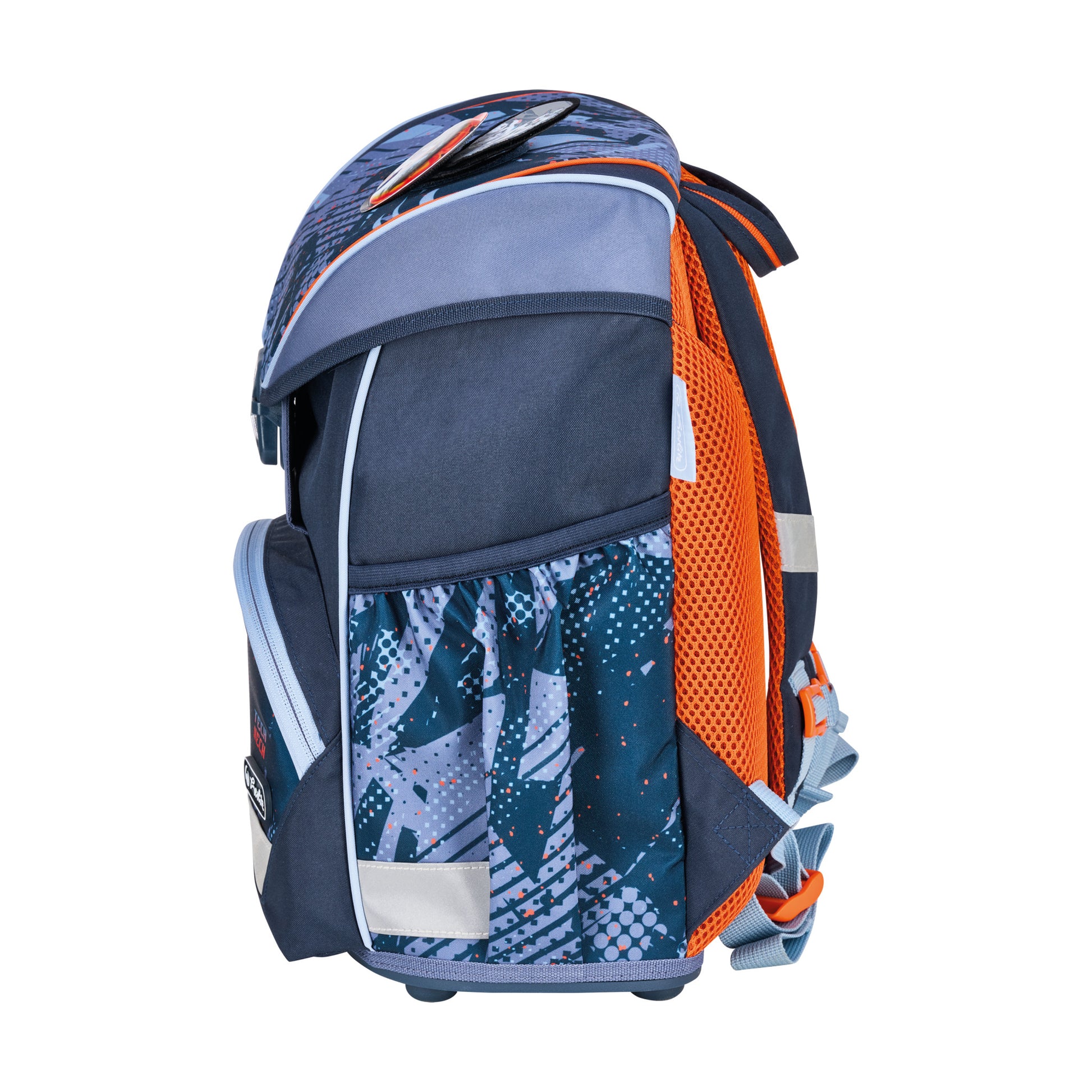 Herlitz UltraLight Plus – Schulrucksack-Set 4-teilig, Tech Mech, 16 l, 28×36×21 cm