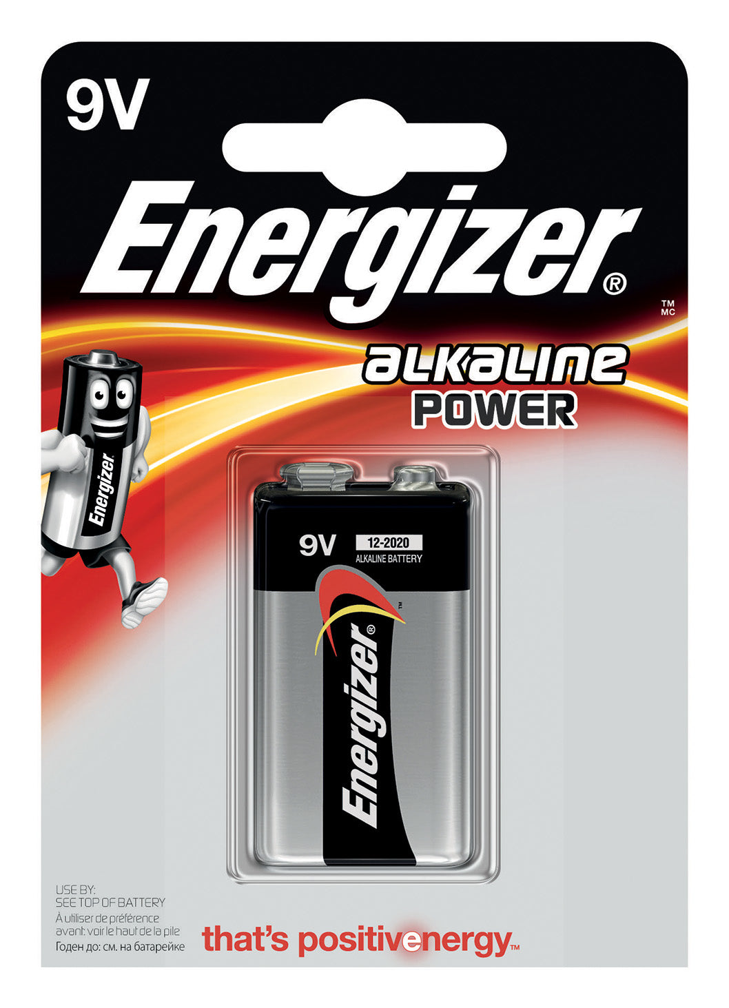 Energizer 9V Batterie, Alkaline, 9 V – 1 Stk.