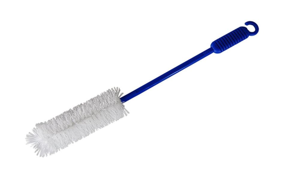 Edi Baur Flaschenbürste – Kunststoffborsten, Polypropylen (PP), Blau, spülmaschinenfest