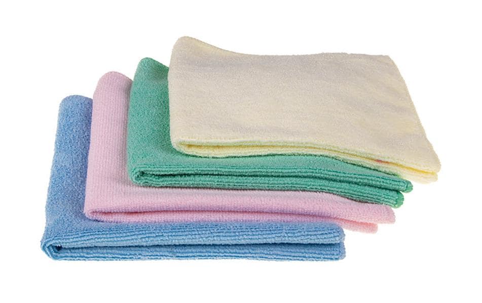 Edi Baur Mikrofasertuch – gelb – 40 × 40 cm – Polyethylen – 4er-Set