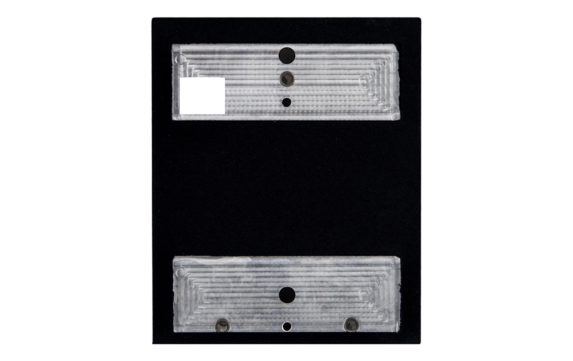 2N IP Verso Montageplatte 1 Modul Rückenplatte – 107×4×130 mm, für 2N IP Verso, 2N LTE Verso, Schwarz