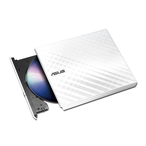 ASUS SDRW-08D2S-U Lite – Schlankes externes DVD±RW-Laufwerk – USB 2.0, Weiss