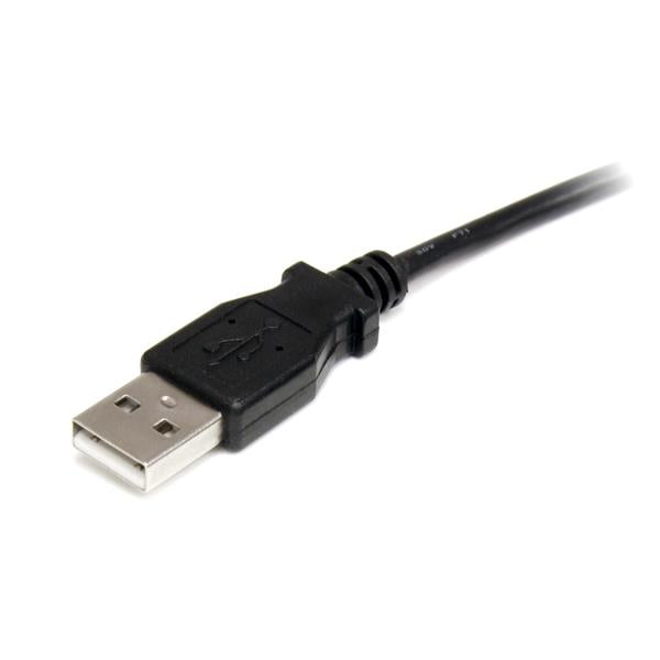 StarTech.com USB-A-auf-Barrel (3,4 mm) Stromkabel – 0,9 m, 5 V, gewinkelt, schwarz