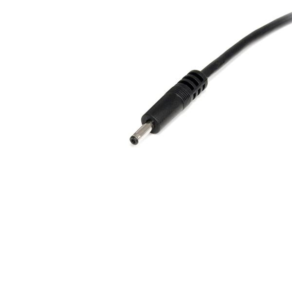 StarTech.com USB-A-auf-Barrel (3,4 mm) Stromkabel – 0,9 m, 5 V, gewinkelt, schwarz