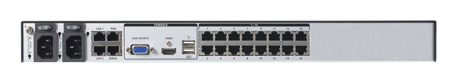 ATEN KN2116VB KVM over IP-Switch – USB-A, 1× HDMI, 1× VGA, GbE, 3,5 mm Audio, für Windows/Mac/Linux