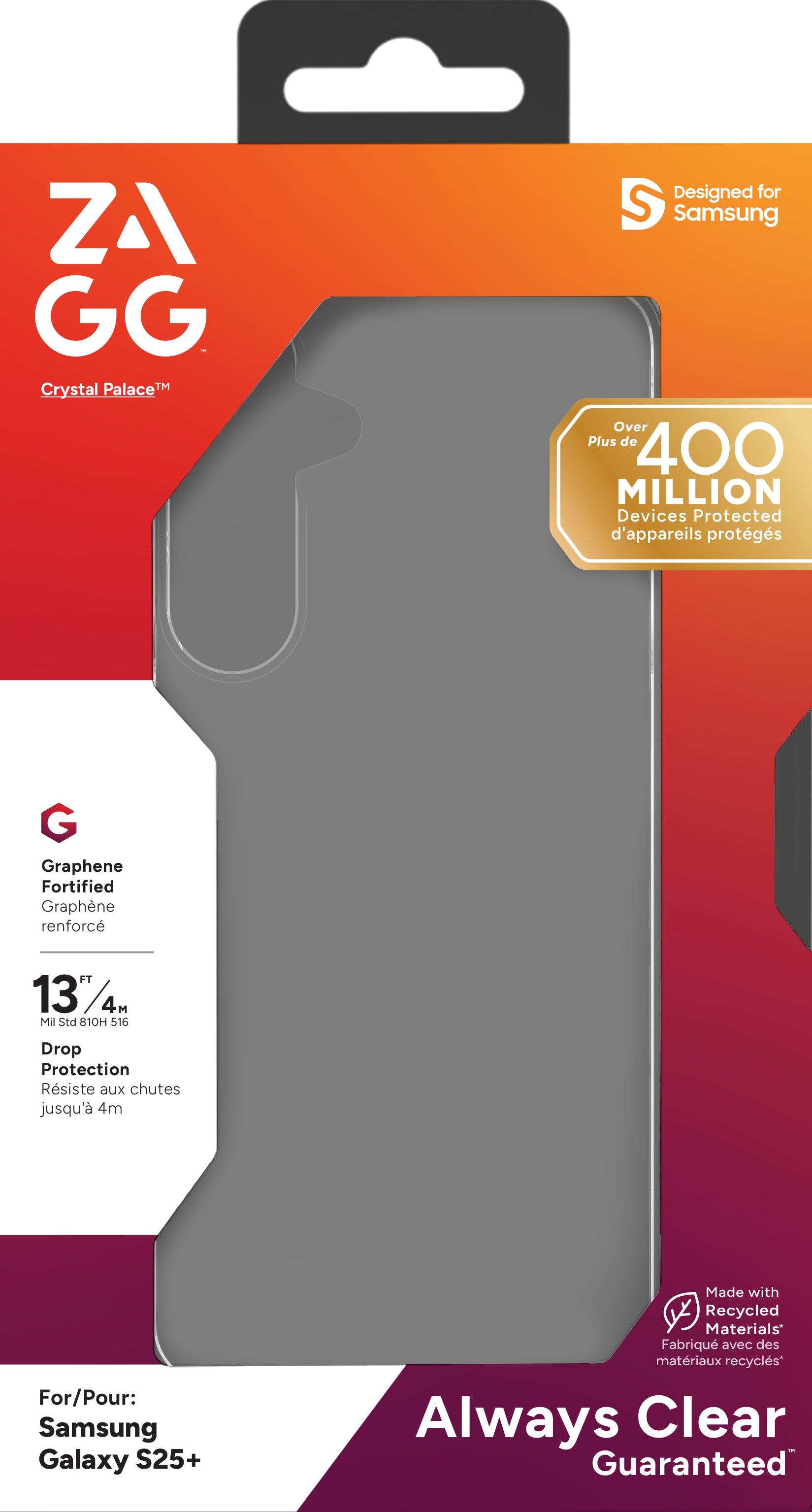 ZAGG Backcover Crystal Palace – für Samsung Galaxy S25+ – Tiger