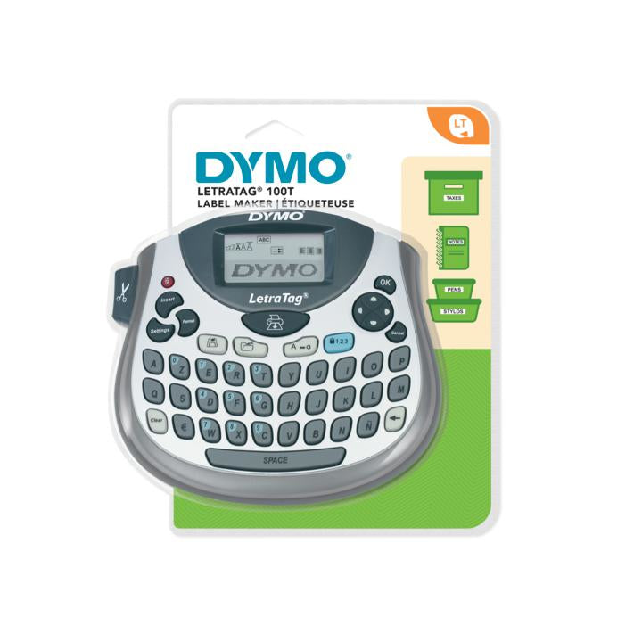 DYMO LetraTag LT-100T – Beschriftungsgerät, für LT-Bänder 12 mm, 2-zeiliger Druck