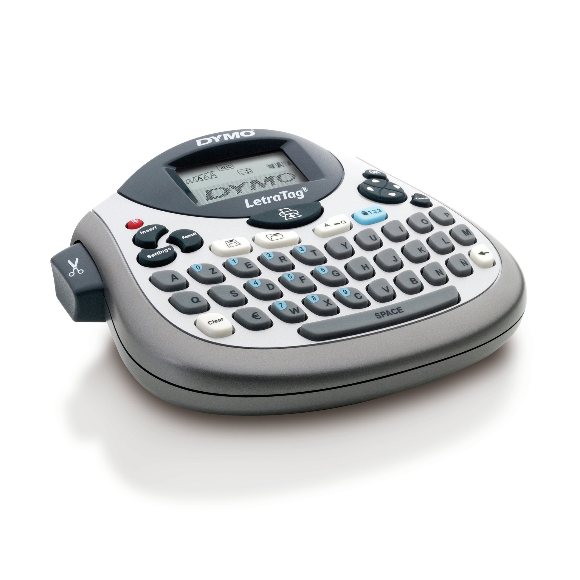 DYMO LetraTag LT-100T – Beschriftungsgerät, für LT-Bänder 12 mm, 2-zeiliger Druck