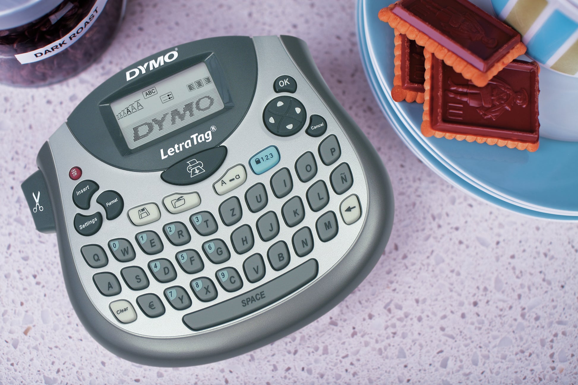 DYMO LetraTag LT-100T – Beschriftungsgerät, für LT-Bänder 12 mm, 2-zeiliger Druck