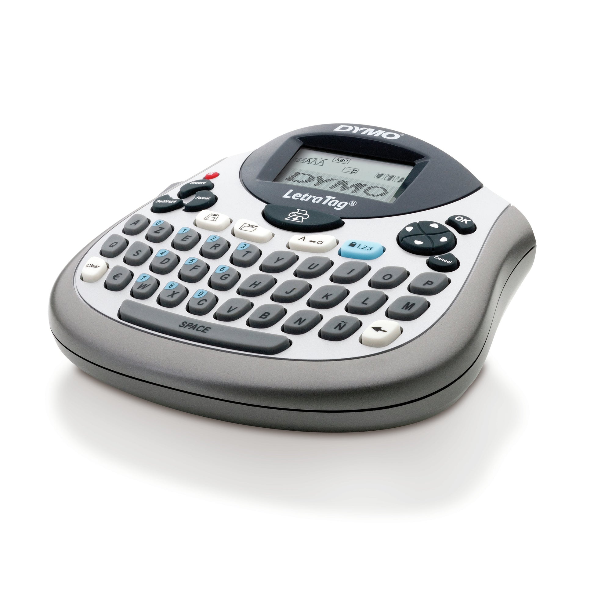 DYMO LetraTag LT-100T – Beschriftungsgerät, für LT-Bänder 12 mm, 2-zeiliger Druck
