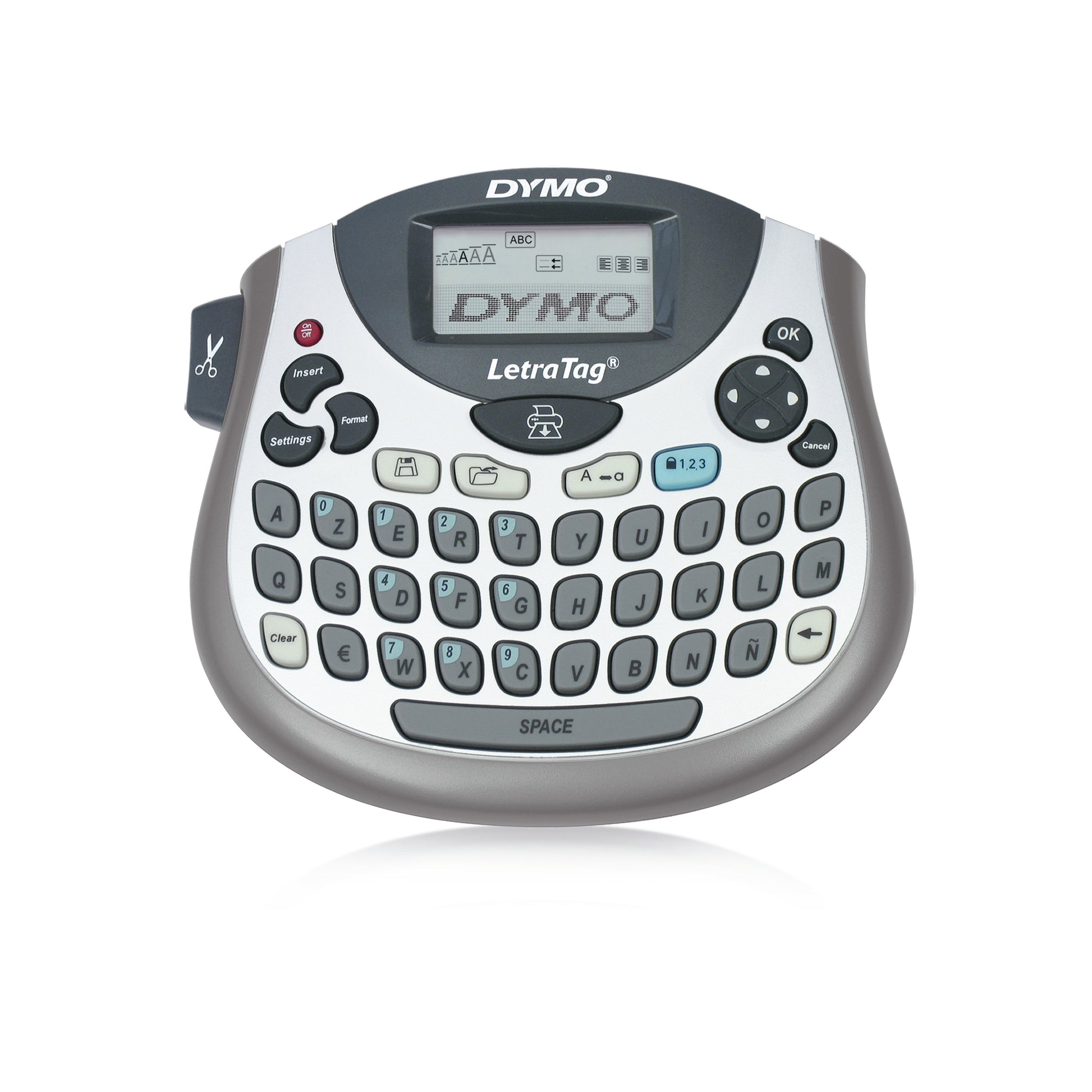 DYMO LetraTag LT-100T – Beschriftungsgerät, für LT-Bänder 12 mm, 2-zeiliger Druck