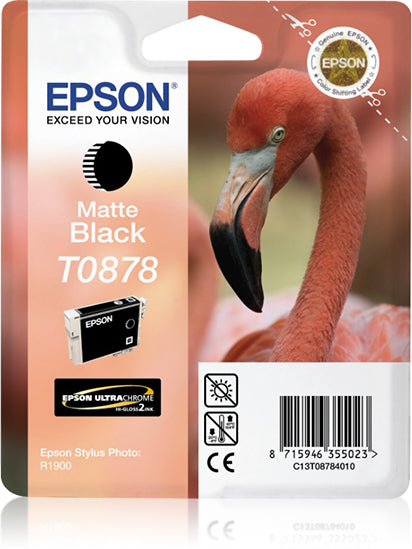 Epson Tintenpatrone T0878, Schwarz – für Inkjetdrucker und Multifunktionsgeräte