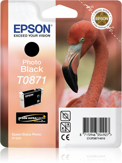 Epson Tintenpatrone T0871, Schwarz, 11,4 ml