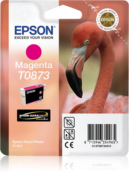 Epson Tintenpatrone T0873, Magenta, 890 Seiten – für Inkjetdrucker