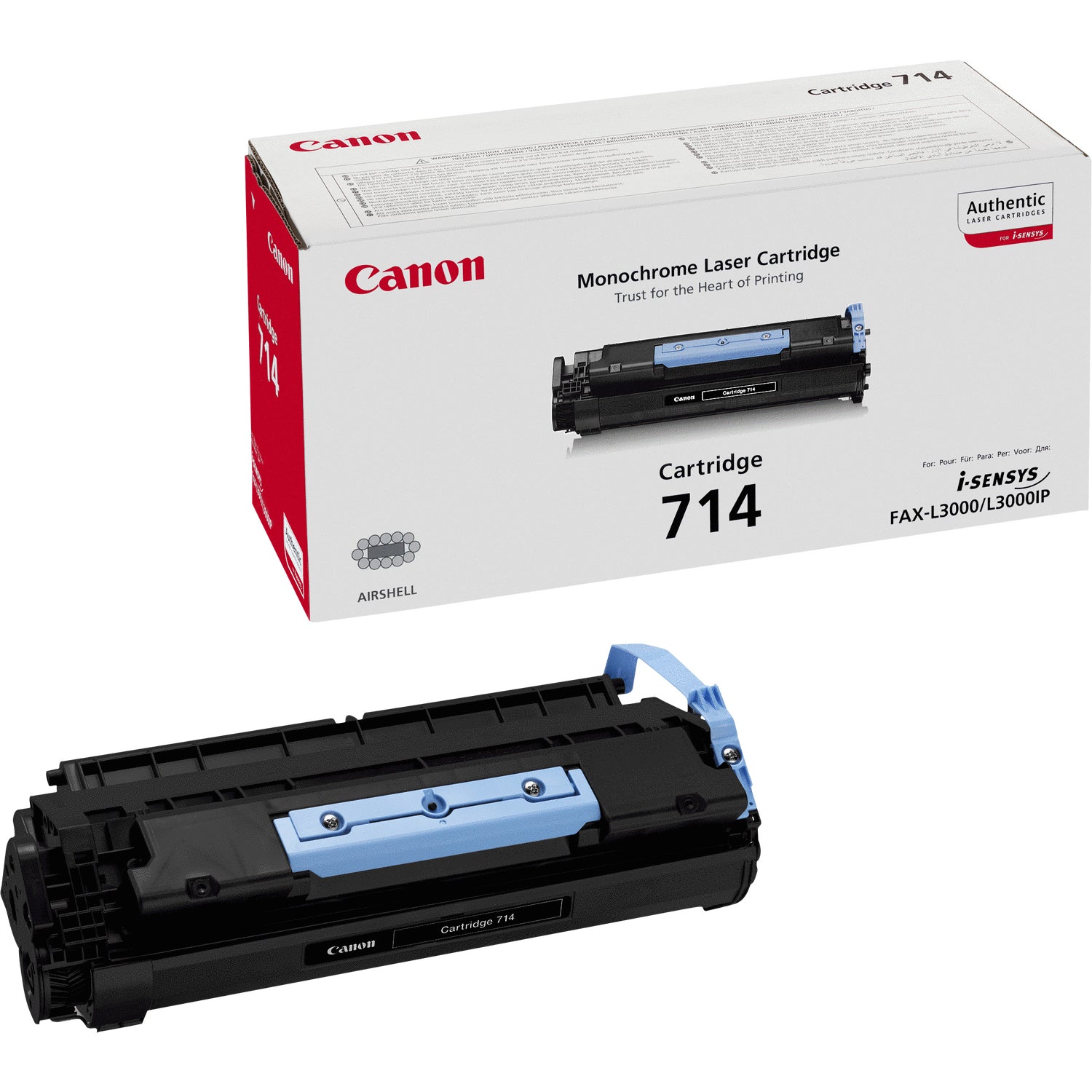Canon 714 Schwarz Toner – Original – 4'500 Seiten – für Canon i-SENSYS FAX-L3000IP/i-SENSYS FAX-L3000