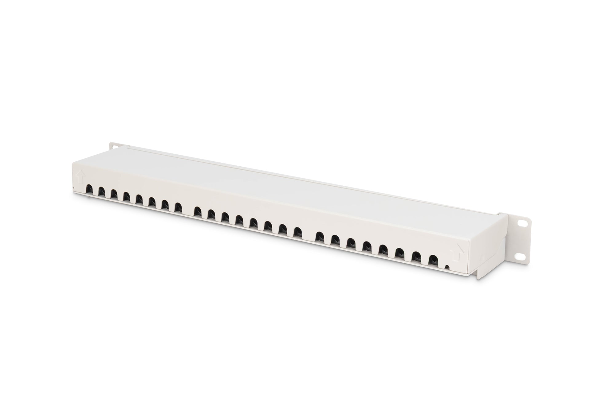 Digitus Patchpanel – 24× Gigabit, Cat6a (Klasse EA), geschirmt, 1U, Grau