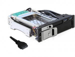 DeLOCK 47209 – 2-Bay Einbausatz für 2,5"/3,5" HDD, SATA