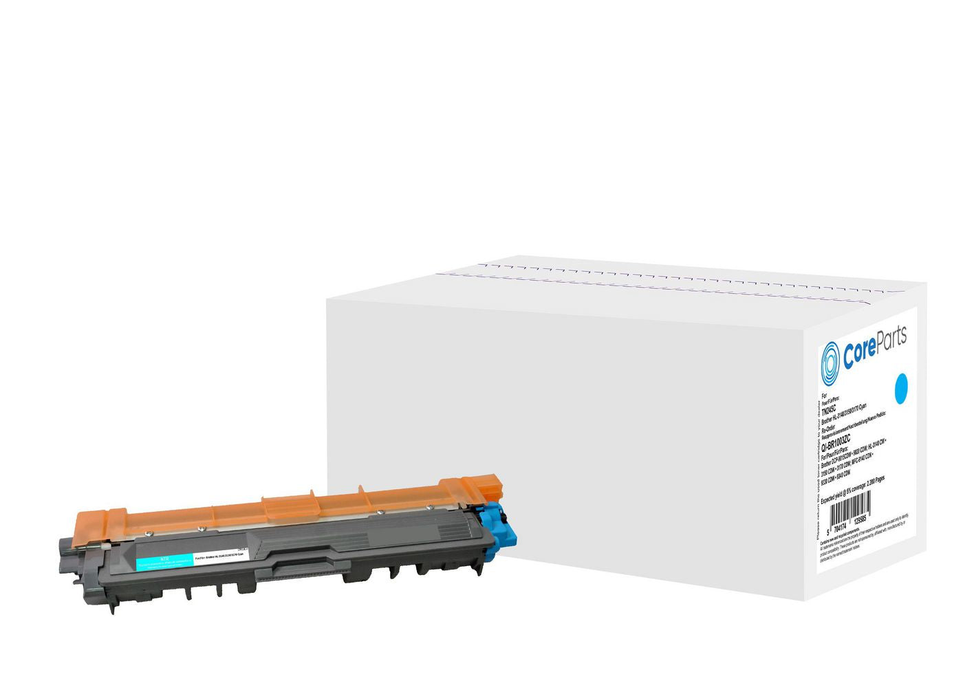 CoreParts TN245C Cyan Toner – Kompatibel XL – 2'200 Seiten – für Brother DCP-9015CDW/DCP-9020CDW/HL-3140CW
