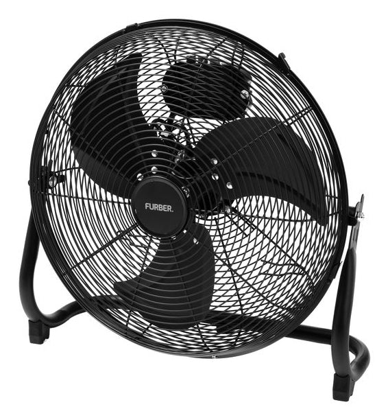 Furber. Furber Bodenventilator Vayu-Industry 16 Sc – 45 cm, 3 Stufen, 100 W, 58 dB(A), Schwarz