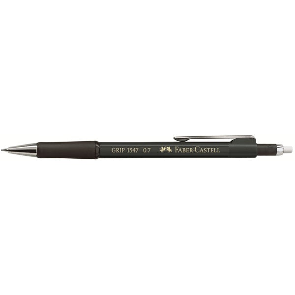 Faber-Castell Grip Druckbleistift – 0,7 mm, Schwarz