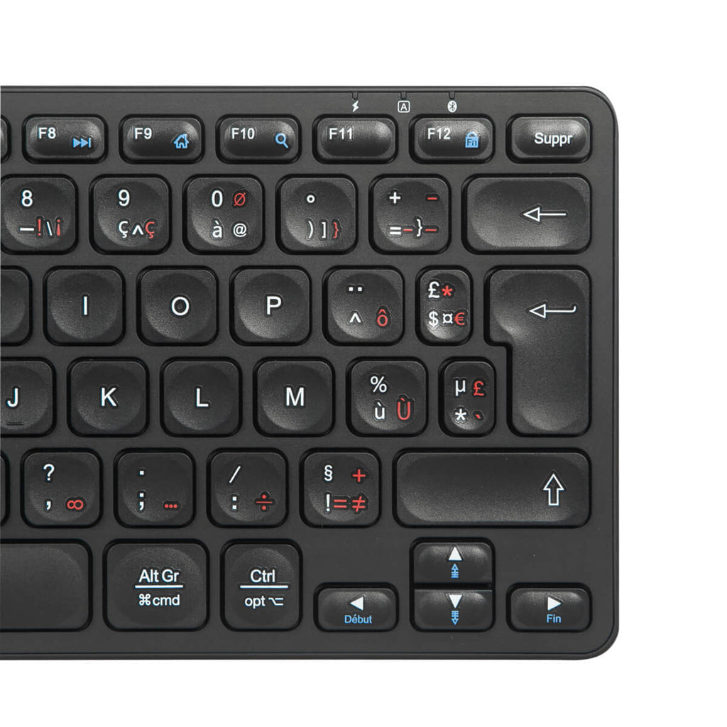 Targus Multi-Device Compact – Tastatur (Mini) – Bluetooth 5.1 – AZERTY (FR) – Schwarz