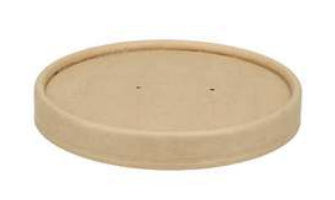 Verive Deckel für Suppenschale, Papier/Karton – 115 × 115 mm – Braun – 25 Stk.