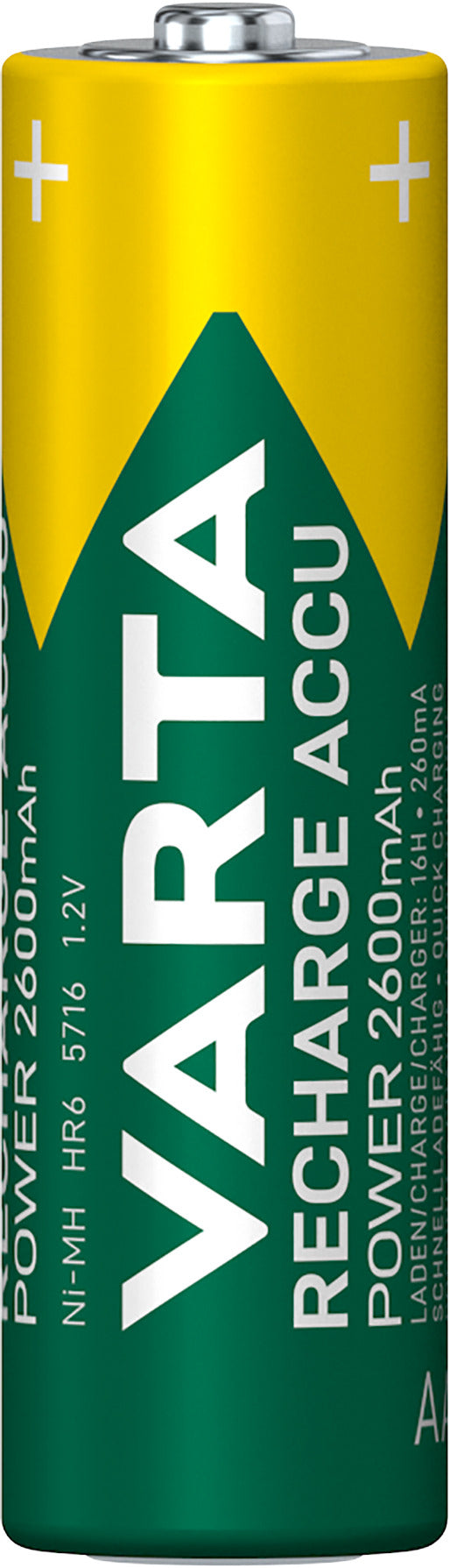 VARTA AA Akkus – NiMH, 2600 mAh, 1,2 V – 2 Stk.