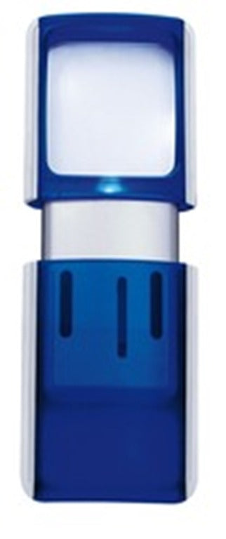 Wedo Leuchtlupe – 3× – mit LED – inkl. Batterien – blau – B 47 × H 118 × T 14 mm