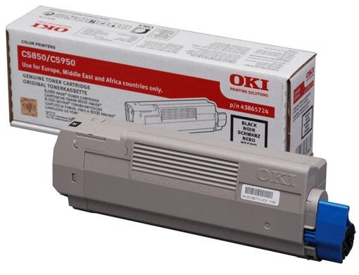 OKI Toner – Schwarz, 8000 Seiten