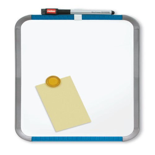Nobo Whiteboard – 22 × 28 cm, magnetisch, Kunststoffrahmen, Wandmontage, inkl. Montagesatz