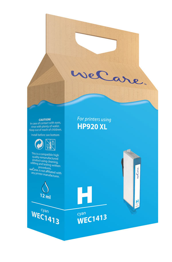 Wecare 920XL Cyan Tintenpatrone (Kompatibel) – für HP OfficeJet 6000/6500A/6500W … – CD972AE