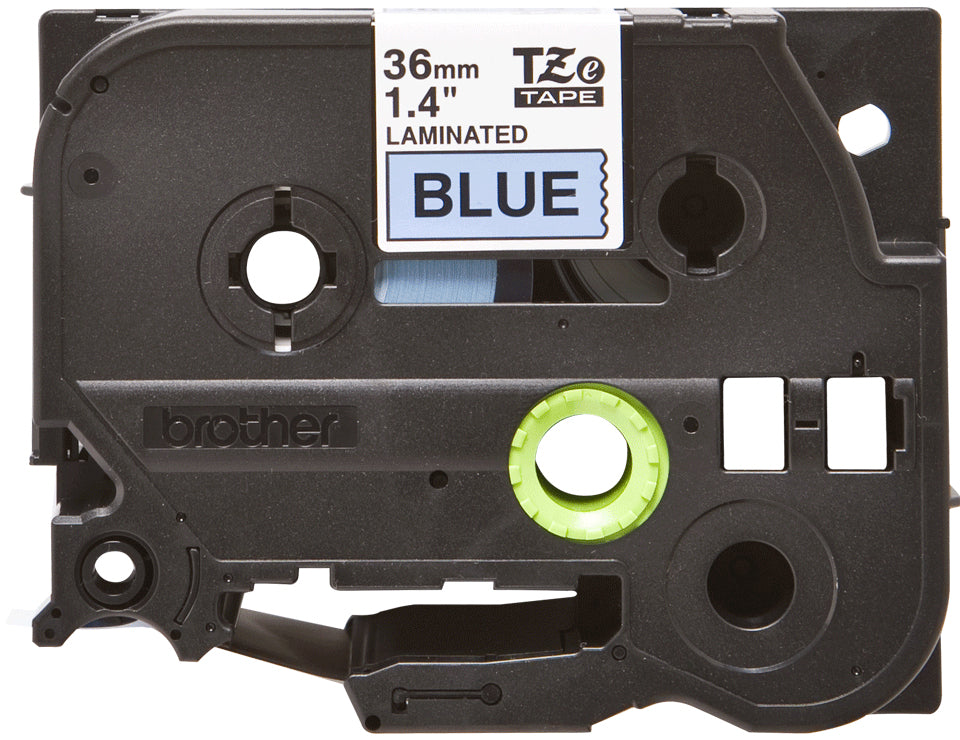 Brother Schriftband – 36 mm × 8 m, blau, schwarz