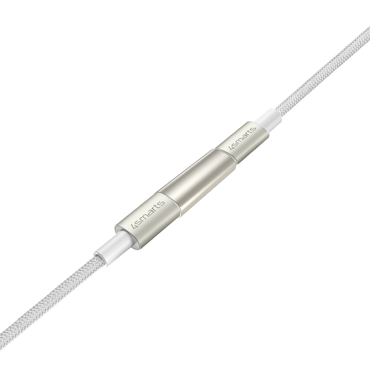 4smarts USB-C auf USB-C Kabel – USB 2.0 (480 Mbit/s) – 1/1,5/3 m – PD 60 W – Nylon – Weiss – 3er-Set