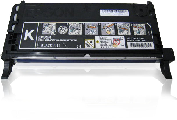 Epson Toner 1161 – Schwarz, 8000 Seiten – für Farb-Laserdrucker/Multifunktionsgeräte